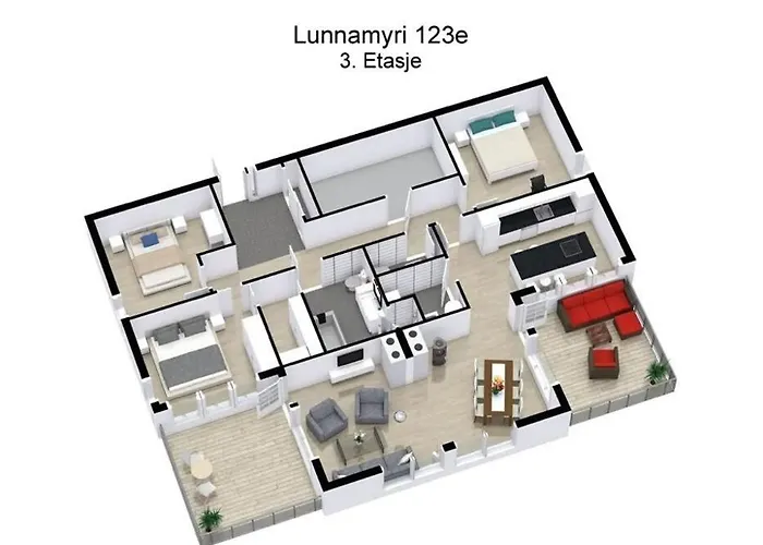 4 Roms Ved Fosshaugane Campus Appartement Sogndal